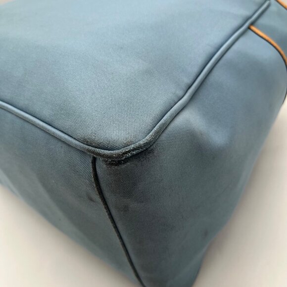 Coach Blue And Tan Fabric Diaper Bag 5975 - Picture 9 of 12